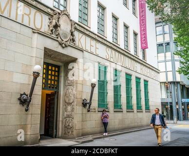 Lucerne Switzerland , 29 June 2020 : Entrance street view of the Sammlung Rosengart museum with people in Lucerne Switzerland Stock Photo