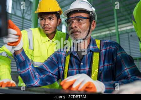 Senior engineering training course in the uniform Stock Photo