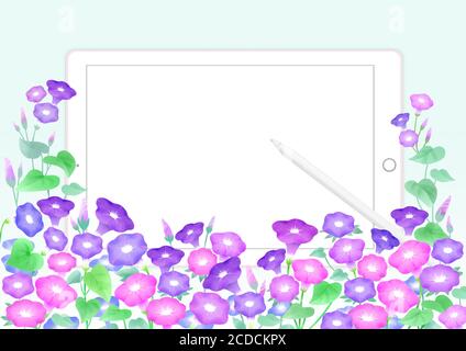 Floral frame banner design. flowers square frame background illustration 009 Stock Vector