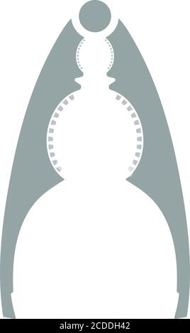Nutcracker Pliers Icon. Flat Color Design. Vector Illustration. Stock Vector