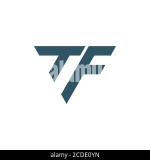 Initial letter tf logo or ft logo vector design template Stock Vector