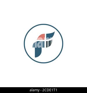 Initial letter tf logo or ft logo vector design template Stock Vector