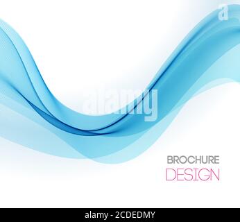 Abstract vector background with smooth color wave Stock Vector