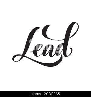 Vector calligraphy illustration isolated on white background. Stock Vector