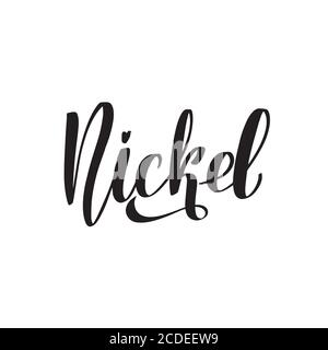 Vector calligraphy illustration isolated on white background. Stock Vector