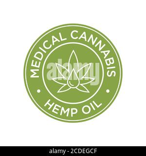 Hemp Oil icon. Medical Cannabis. Stock Vector