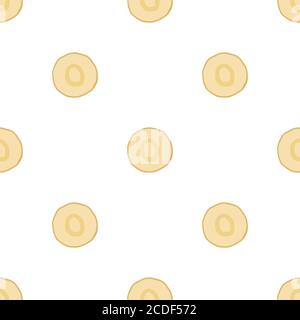 Illustration on theme of pattern plant parsnip, vegetable root for seal. Vegetable pattern consisting of beautiful plant parsnip, many root. Simple co Stock Vector