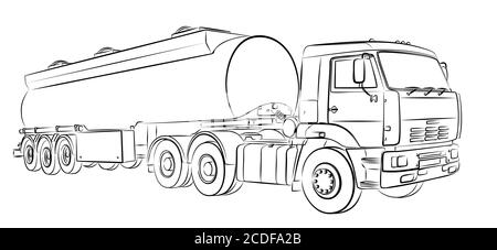 Stylized icon of the oil tanker/fuel tanker on a white background Stock  Vector Image & Art - Alamy