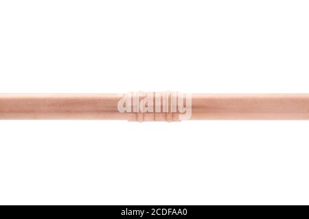 Copper equal coupler on white background Stock Photo