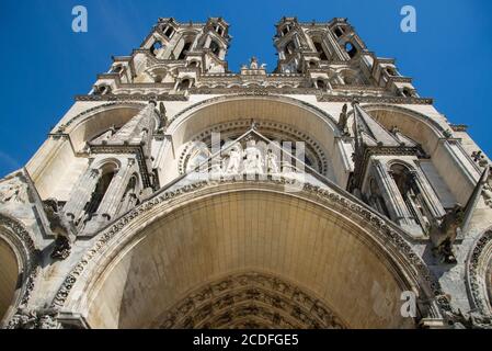 cathedral of Laon in France Stock Photo