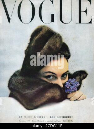 Vogue Cover 1949 Stock Photo