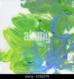 acrylics hand painted on canvas Stock Photo