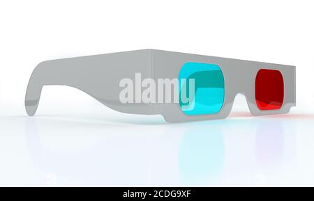 Stereoscopic 3D glasses for watching 3DTV Stock Photo