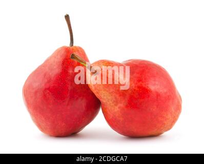 Two red pears Stock Photo