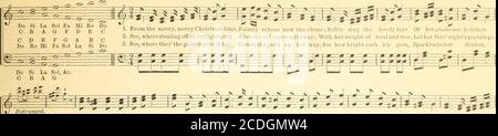 . The Multum in parvo music leaves : for use in day-schools, music classes, and the home circle . Scale in the Key of C. 12 3 4 5 6 7 8CDEKGA BCDo Ke Mi Fa Sol La Si Do HAPPY, HAPPY, GLAD NEW YEAR! s.N ( . ?.. i i i-:t. | No. 31.J. Now throcrystal skies I hear Sounding sweetly, sounding clear, Whispring neath the stars of night, Singing in the morning light, Notes from harp-slAs she hastens onward cry, Parting year! good-bye 1 good-bye! Brought she joy, or brought she pain, She may neer come back again, Tui a we now fromSing, oh pines, old ocean, chant, Mountain winds blow jubilant; Let glad v Stock Photo