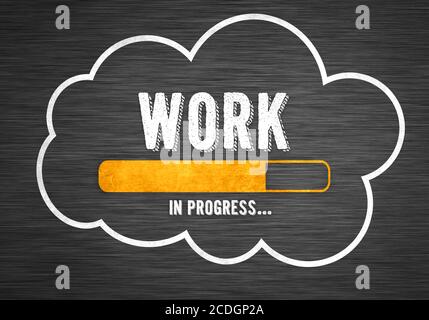 Work in progress Stock Photo