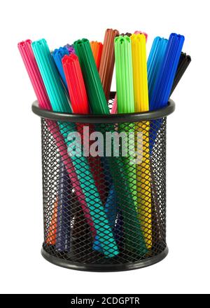 Set of felt-tip pens of different colors Stock Photo