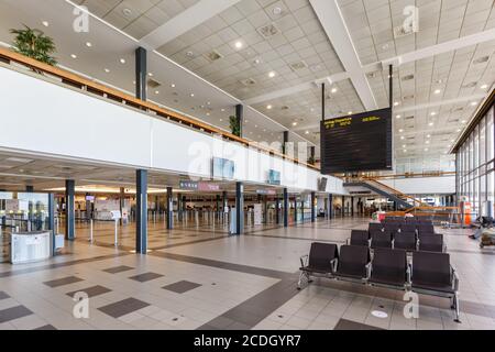 Berlin, Germany - August 20, 2020: Berlin Schönefeld SXF Airport Terminal in Germany.