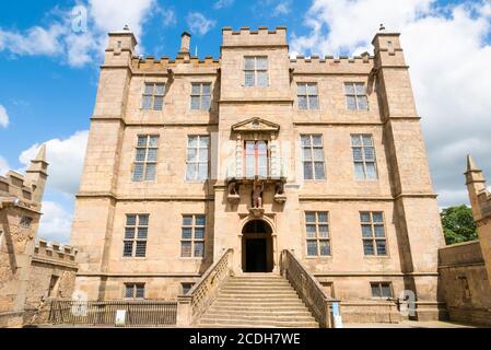 Bolsover castle, The Little Castle Exterior at the historic 17th century Bolsover Castle, Derbyshire, England ,UK ,GB ,Europe Stock Photo