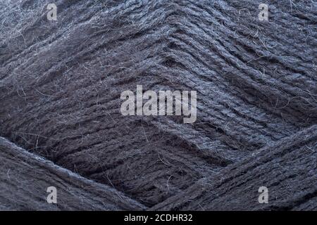 Skein of wool yarn for knitting close-up Stock Photo