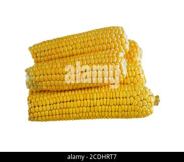 yellow corncobs Stock Photo