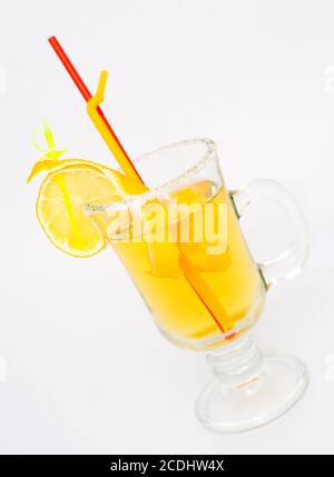 hot lemon cocktail Stock Photo