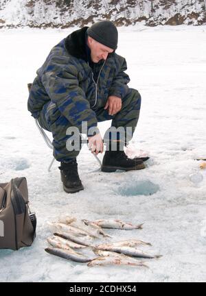 the 5th Baikal Fishing Stock Photo