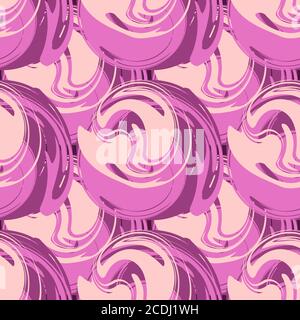 Seamless pattern abstract pink swirl. Vector image Stock Vector