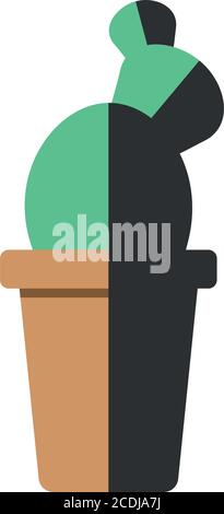 Plants collection set vector illustration, flat style Stock Vector