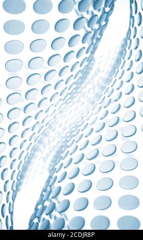abstract wave of blue plates Stock Photo