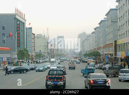 Yangtze  CHINA  14 OKT .2013 the street scene Stock Photo