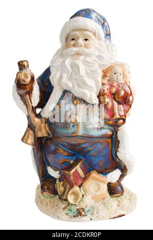 Traditional Santa Claus giving a big ho ho ho belly laugh Stock Photo