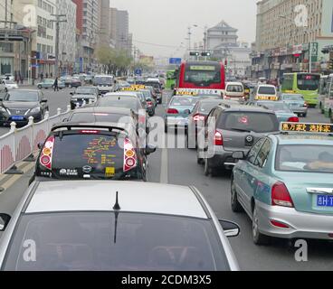 Yangtze  CHINA  14 OKT .2013 the street scene Stock Photo