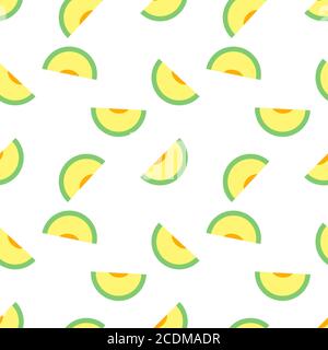 Seamless pattern with melons. Perfect for wallpapers, pattern fills, web page backgrounds, surface textures, textile Stock Vector