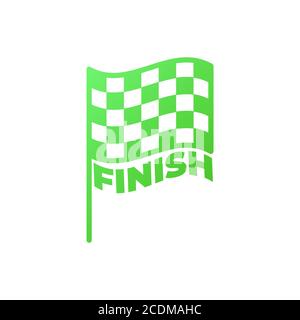 Flag vector icon. Gradoint illustration isolated on white background for graphic and web design Stock Vector