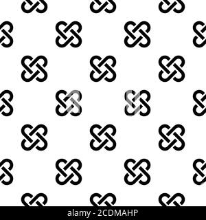 The geometric pattern . Seamless vector background. Black and white texture. Stock Vector