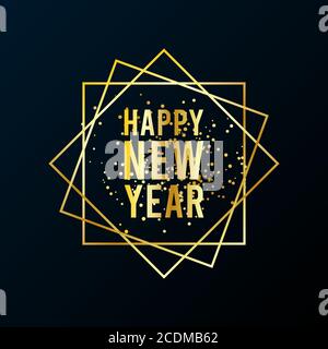 Happy new year 2021 vector background. Cover of card for 2021. Stock Vector