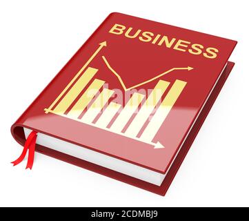 Business concept: book Growth Graph, Business Strategy on white ...