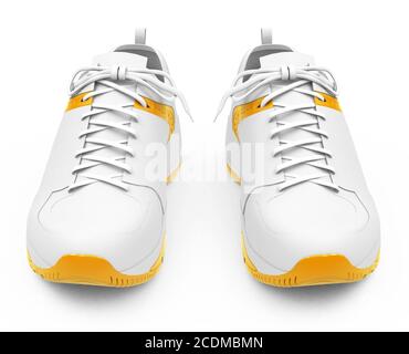 the running shoes Stock Photo