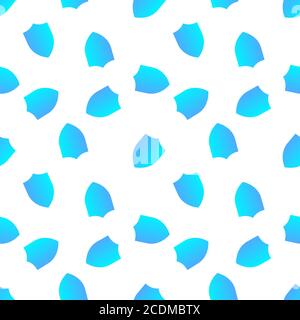 Gradient shield pattern. Simple illustration of blue gradient shield vector pattern for web. Stock Vector