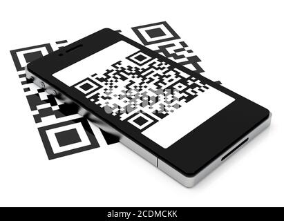the QR code Stock Photo