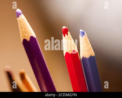 colored pencils Stock Photo