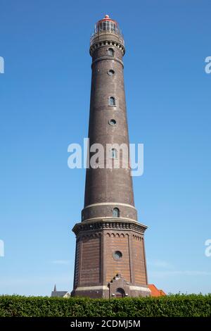 New lighthouse, Borkum, East Frisian Island, East Frisia, Lower Saxony, Germany Stock Photo