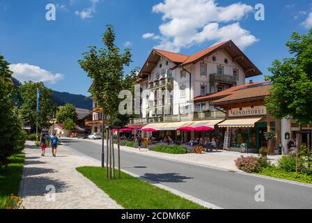 Confectionery Heigermoser in Ruhpolding, Chiemgau, Upper Bavaria, Bavaria, Germany Stock Photo