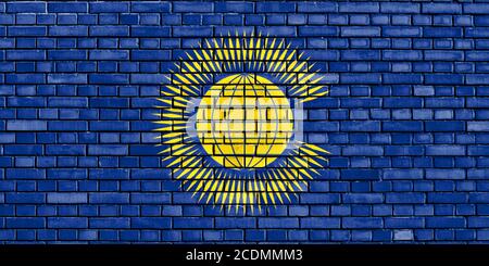 flag of Commonwealth of Nations painted on brick wall Stock Photo - Alamy