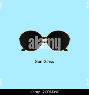 sunglass simple vector for template item, additional image include layer by layer Stock Vector