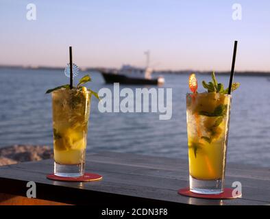sundowner cocktails Stock Photo