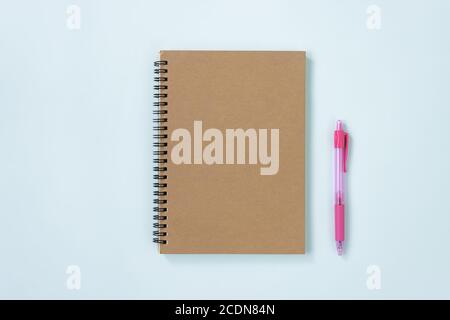 Unlined Spiral Notebook With Pen