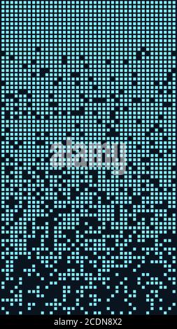 Blocks of blue falling down. It looks like a disk defragmenter or a tetris game. Vector EPS 10. Stock Vector