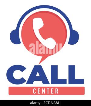Call center support for clients and customers vector Stock Vector